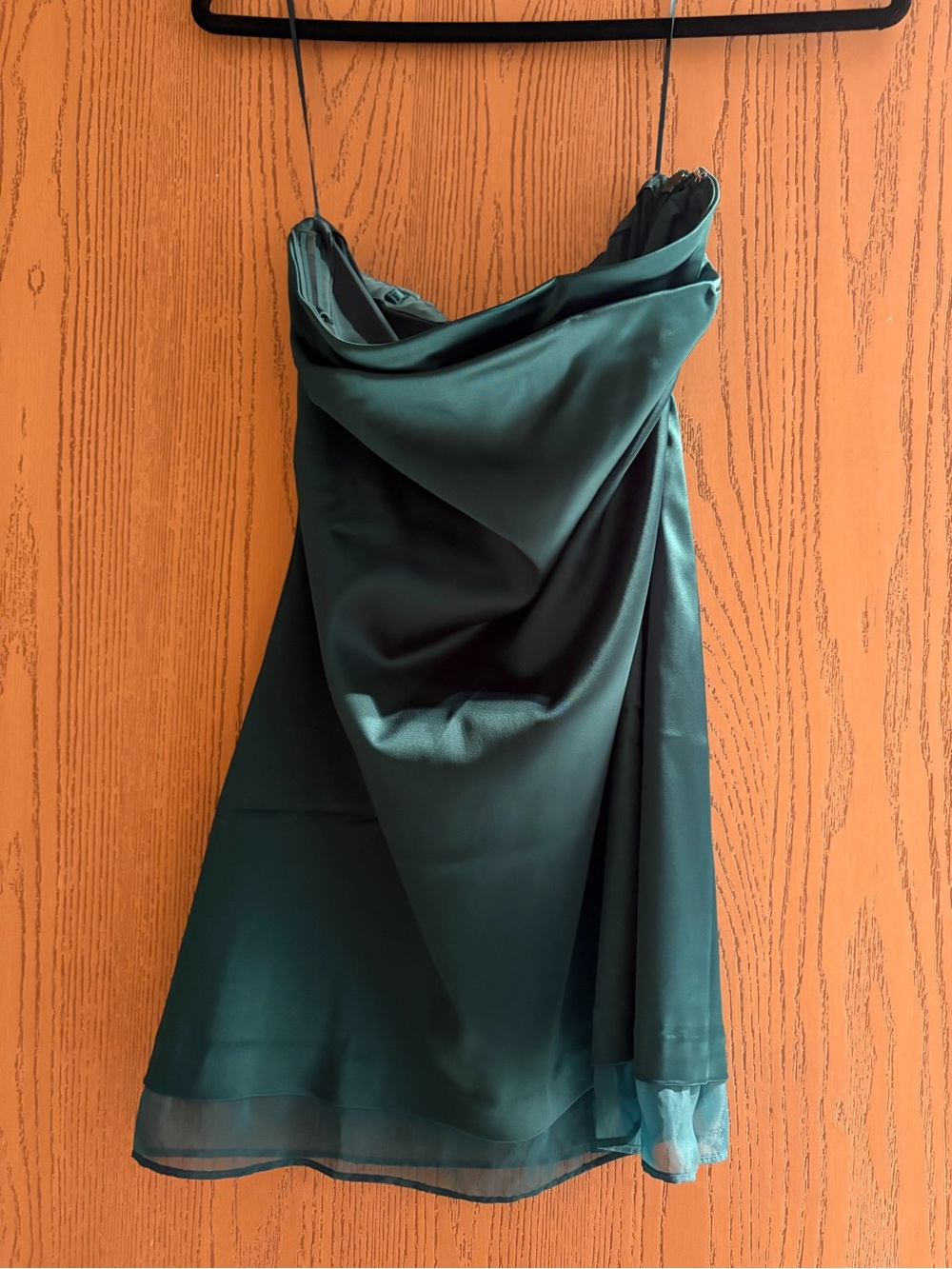 Abercrombie & Fitch Teal Green Cowl Neck Mini Dress